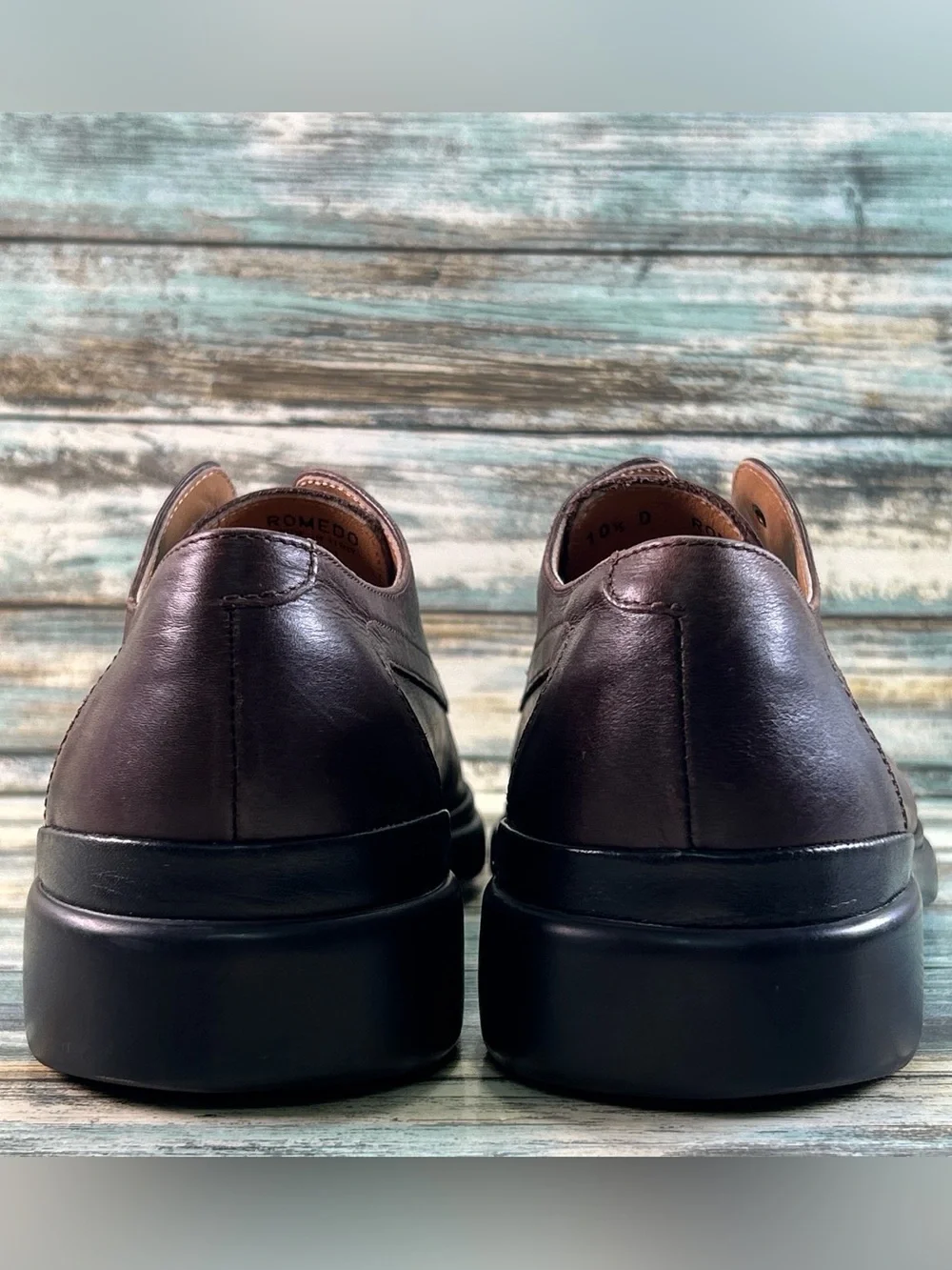 Bally Romedo Oxford Shoes Mens Size 10.5D Soft Brown Leather Italy Made Dress